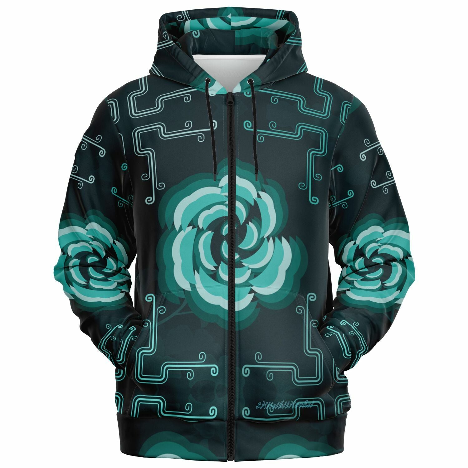 $NiieihiiNookei Fashion Zip-Up Hoodie - AOP