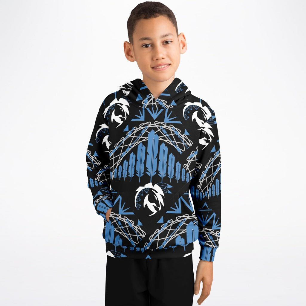 $NiieihiiNookei Athletic Kids Hoodie - AOP