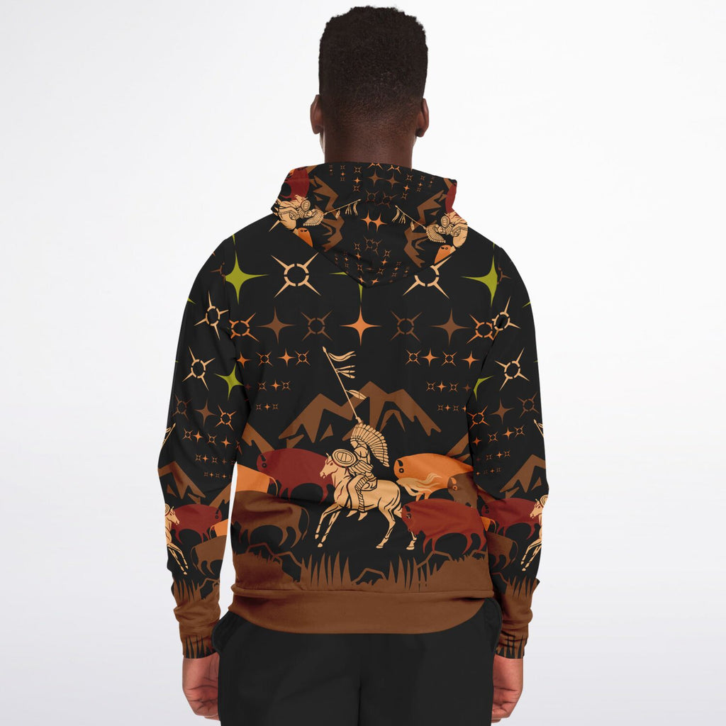 $NiieihiiNookei Athletic Zip-Up Hoodie - AOP