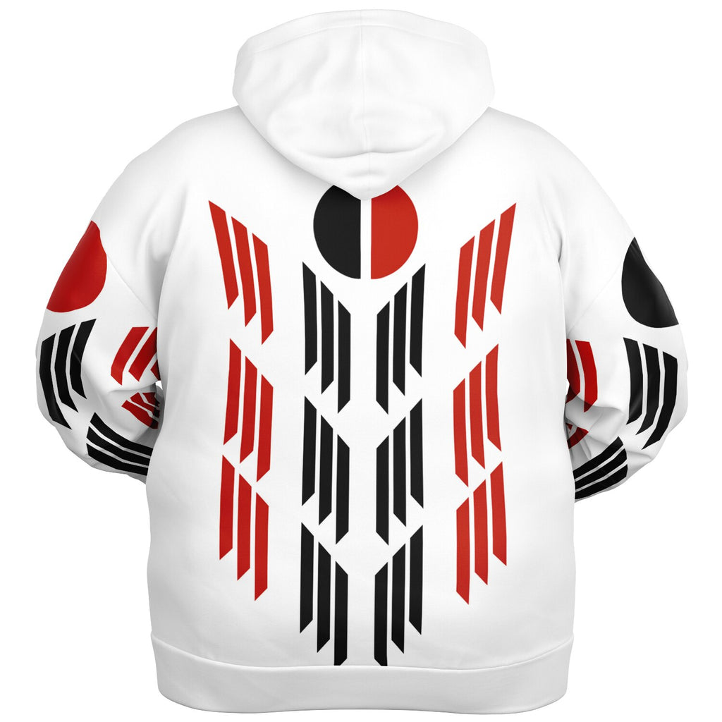 $NniieihiiNookei Arapaho Flag Athletic Plus-size Ziphoodie - AOP