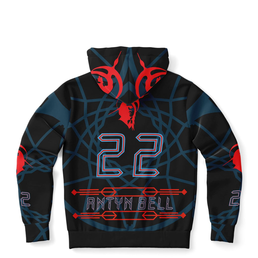 $NiieihiiNookei Athletic Zip-Up Hoodie - AOP