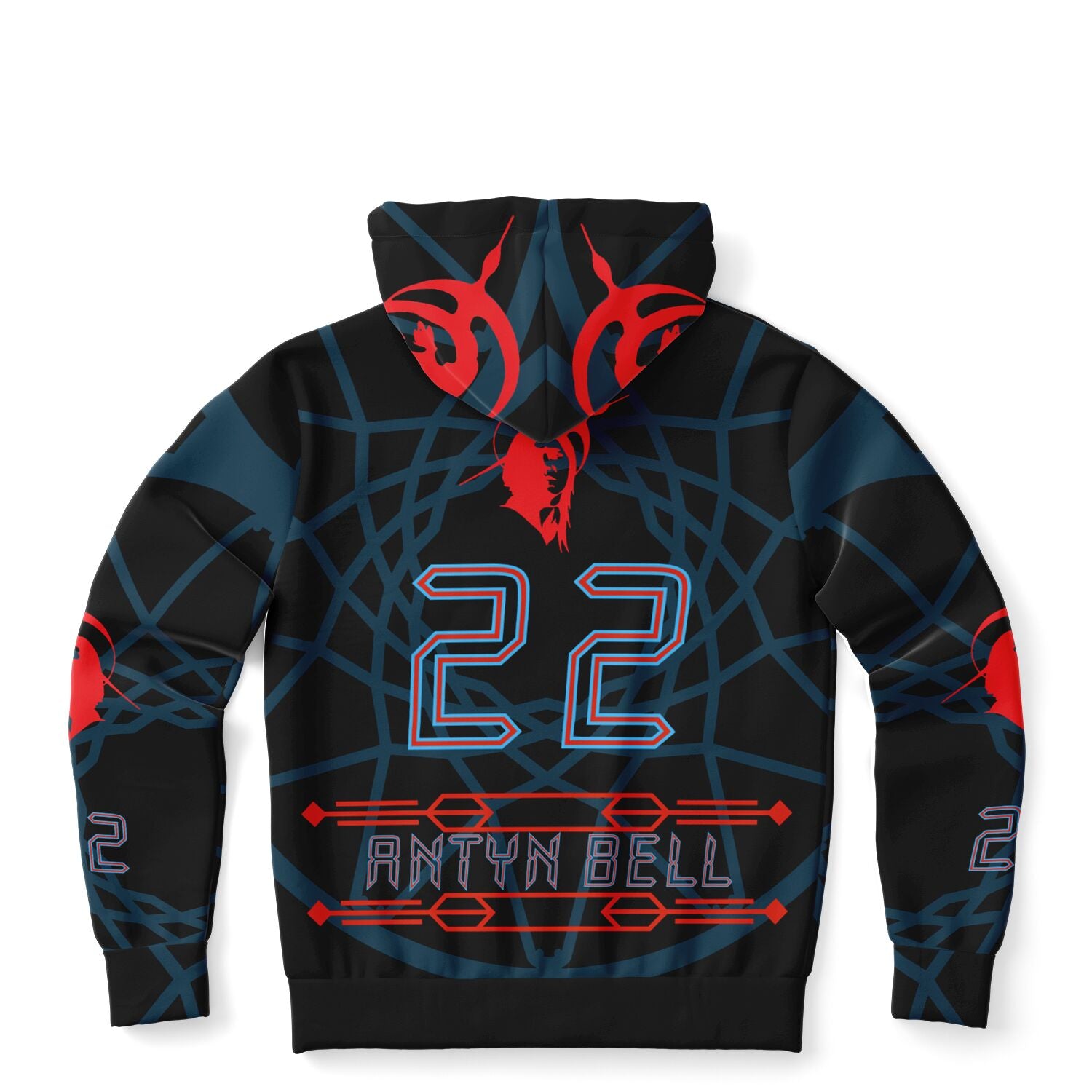 $NiieihiiNookei Athletic Zip-Up Hoodie - AOP
