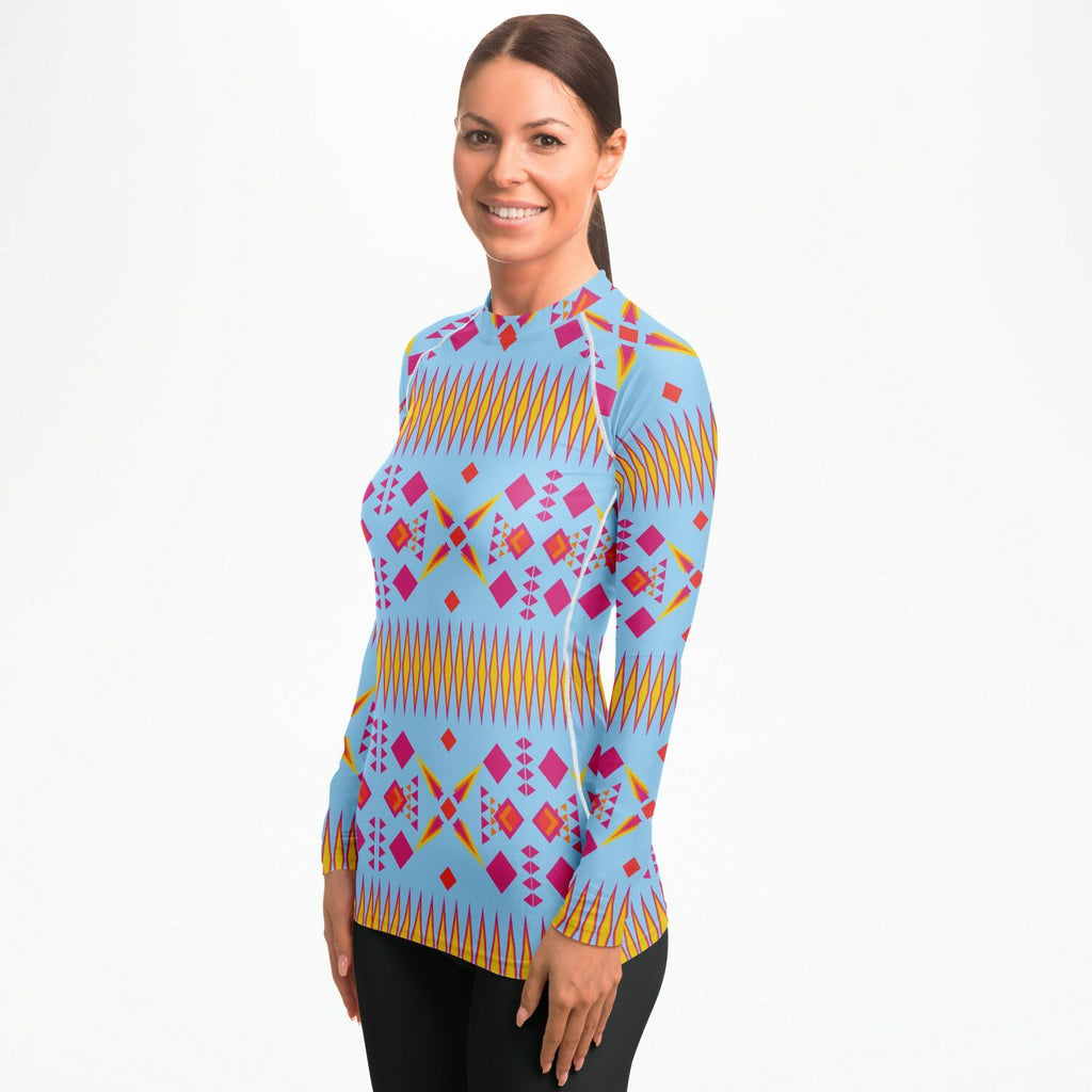 $NiieihiiNookei Women's Rashguard - AOP