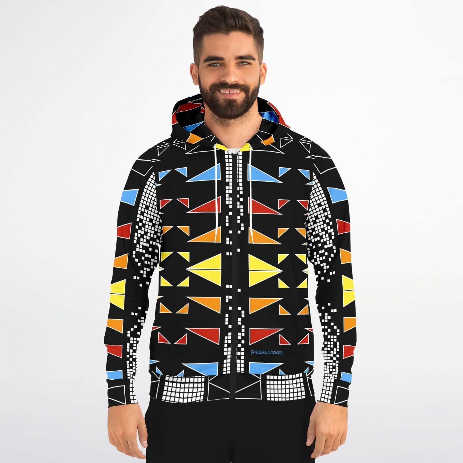 $NiieihiiNookei Fashion Zip-Up Hoodie - AOP