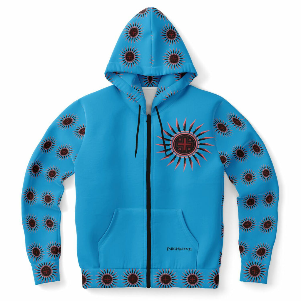 $NiieihiiNookei Athletic Zip-Up Hoodie - AOP