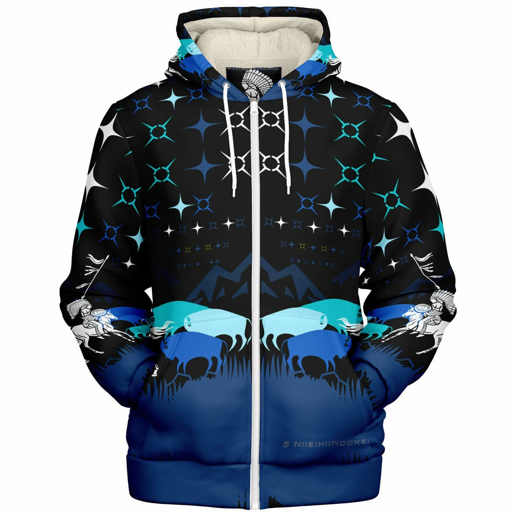 $NiieihiiNookei Microfleece Ziphoodie - AOP