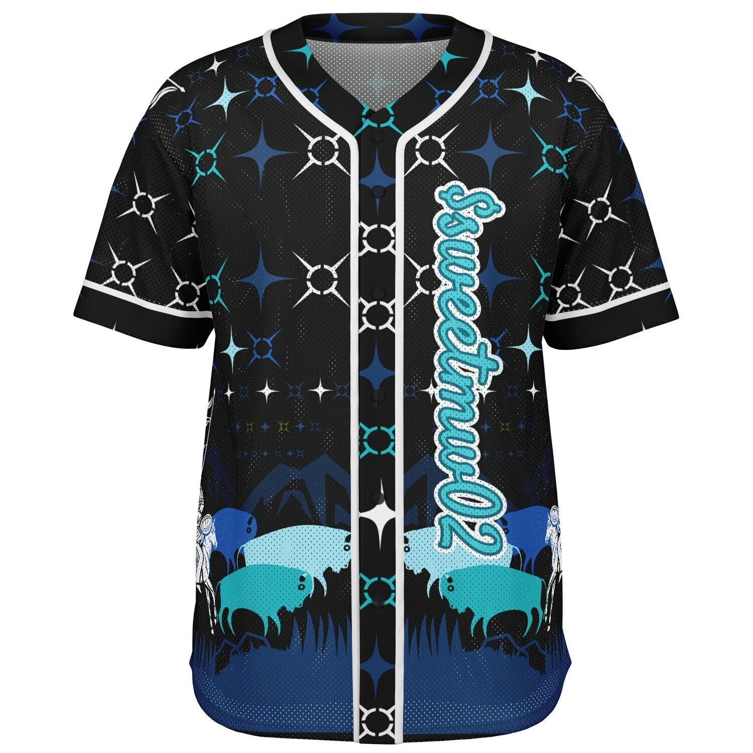 #02 Dorianna Premium Baseball Jersey - AOP