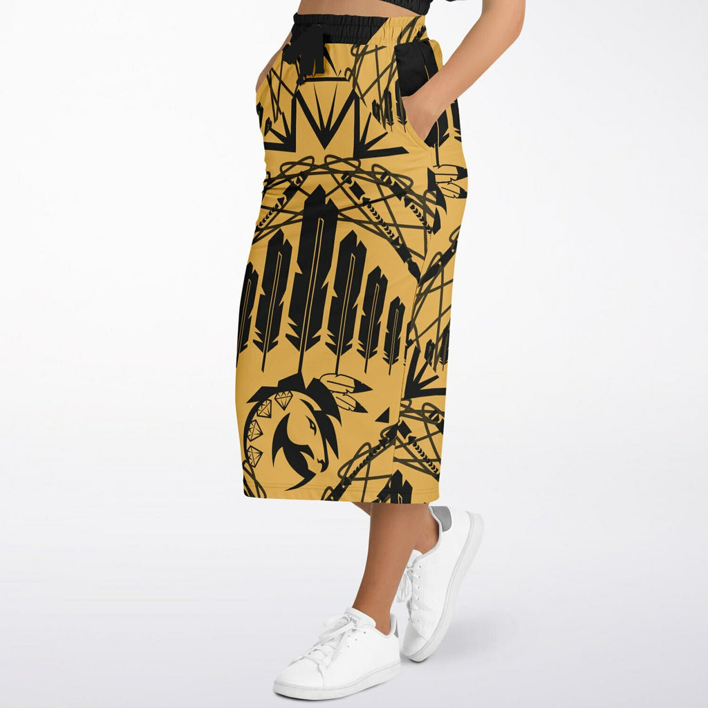 $NiieihiiNookei Athletic Long Pocket Skirt - AOP
