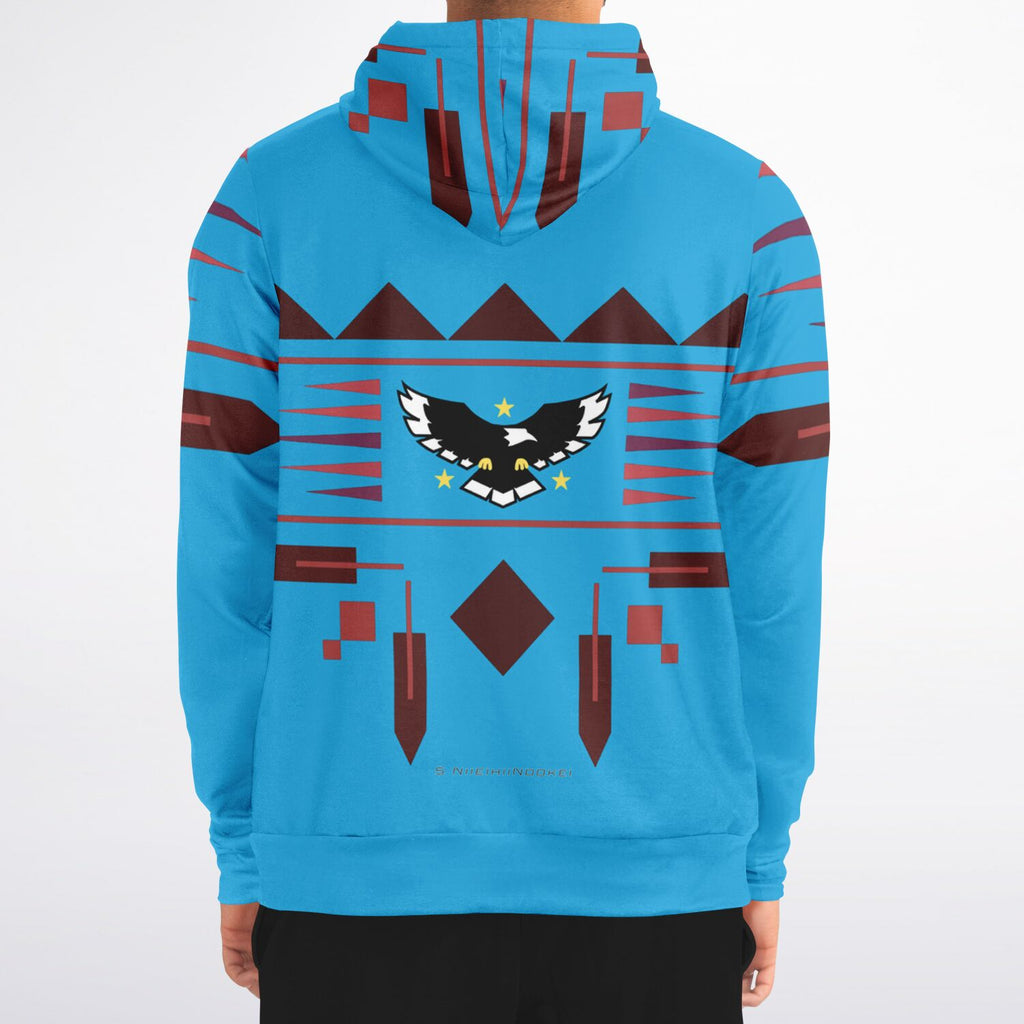 $NiieihiiNookei Athletic Zip-Up Hoodie - AOP