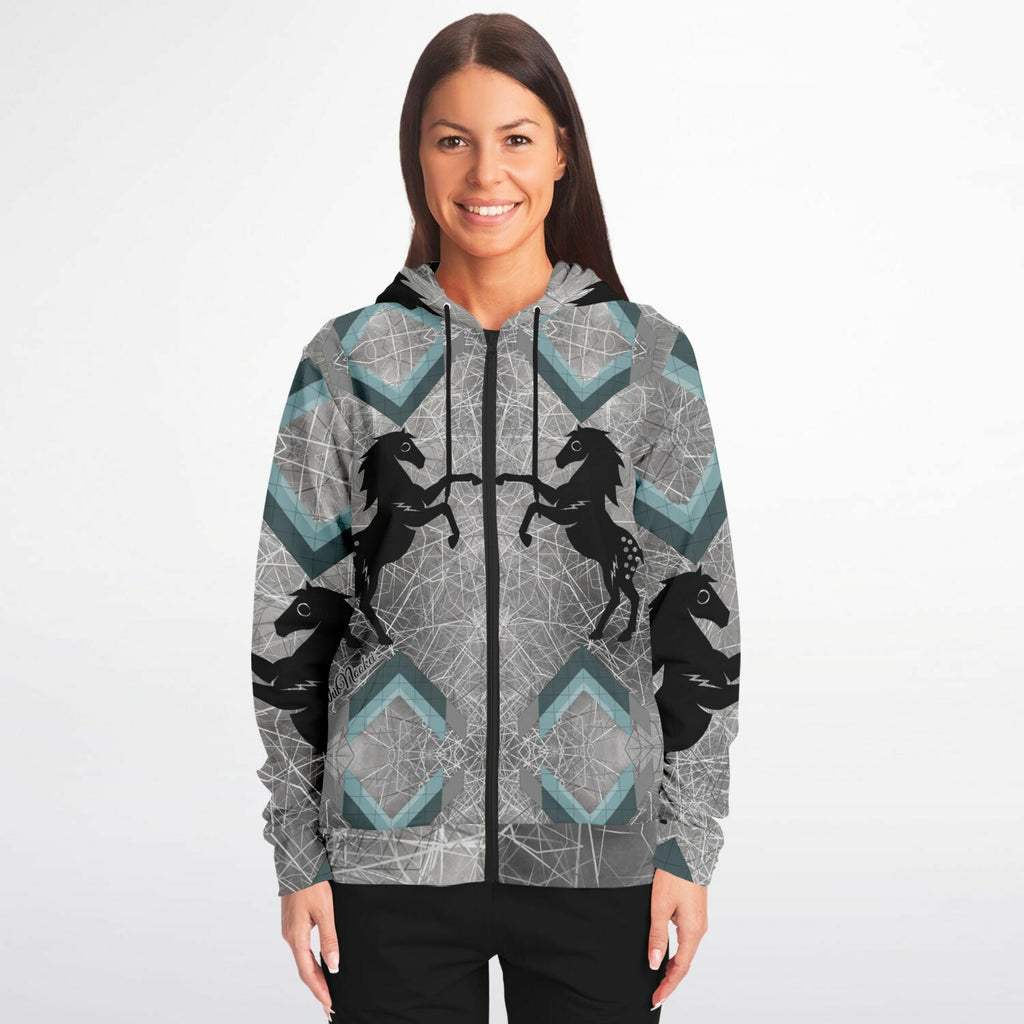 $NiieihiiNookei Fashion Zip-Up Hoodie - AOP
