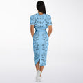 $NiieihiiNookei Athletic Cropped Short Sleeve Sweatshirt and Long Pocket Skirt Set – AOP