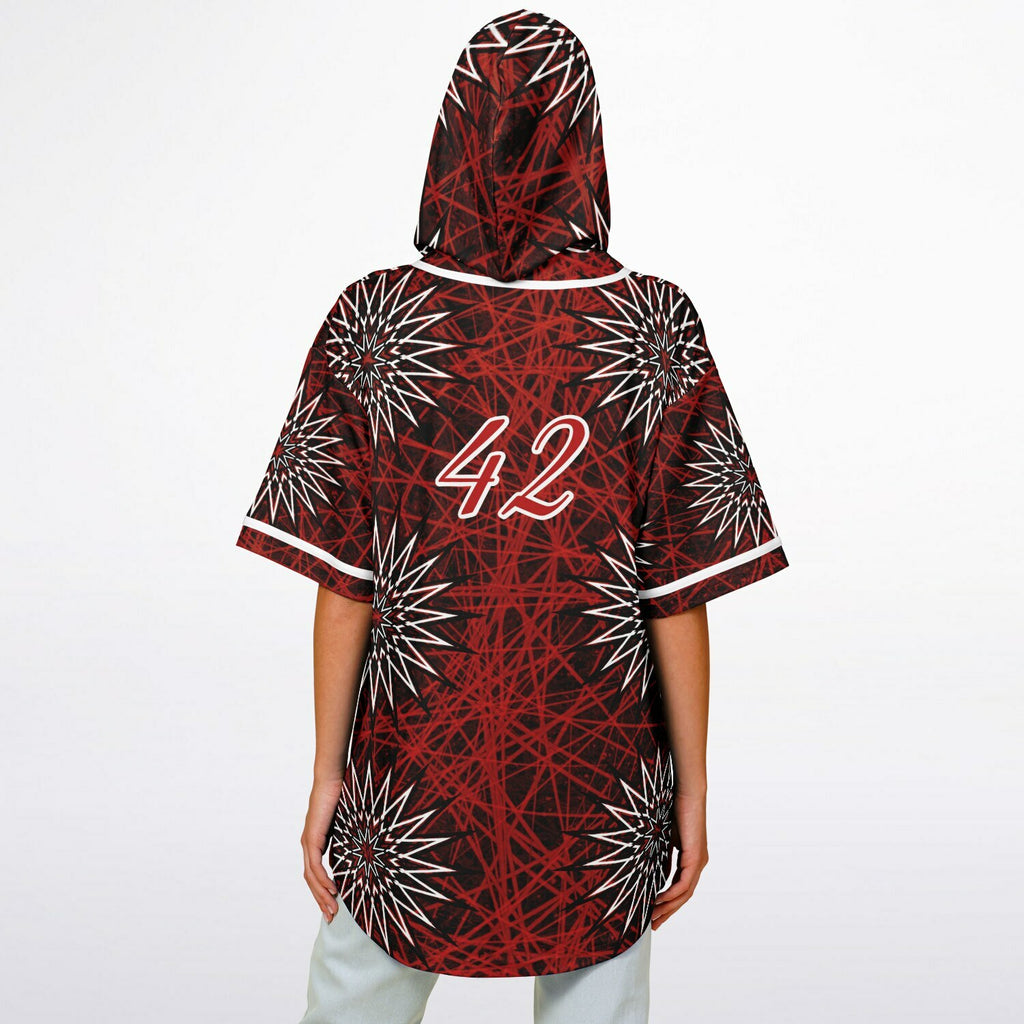 Hooded Baseball Jersey - AOP