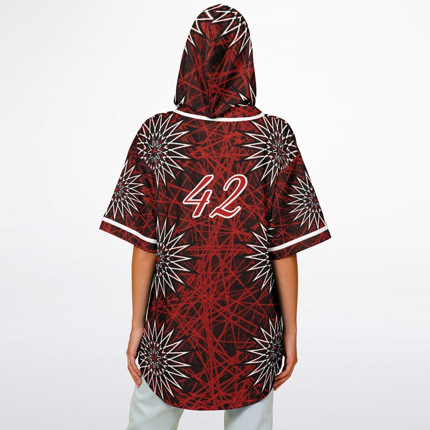 Hooded Baseball Jersey - AOP