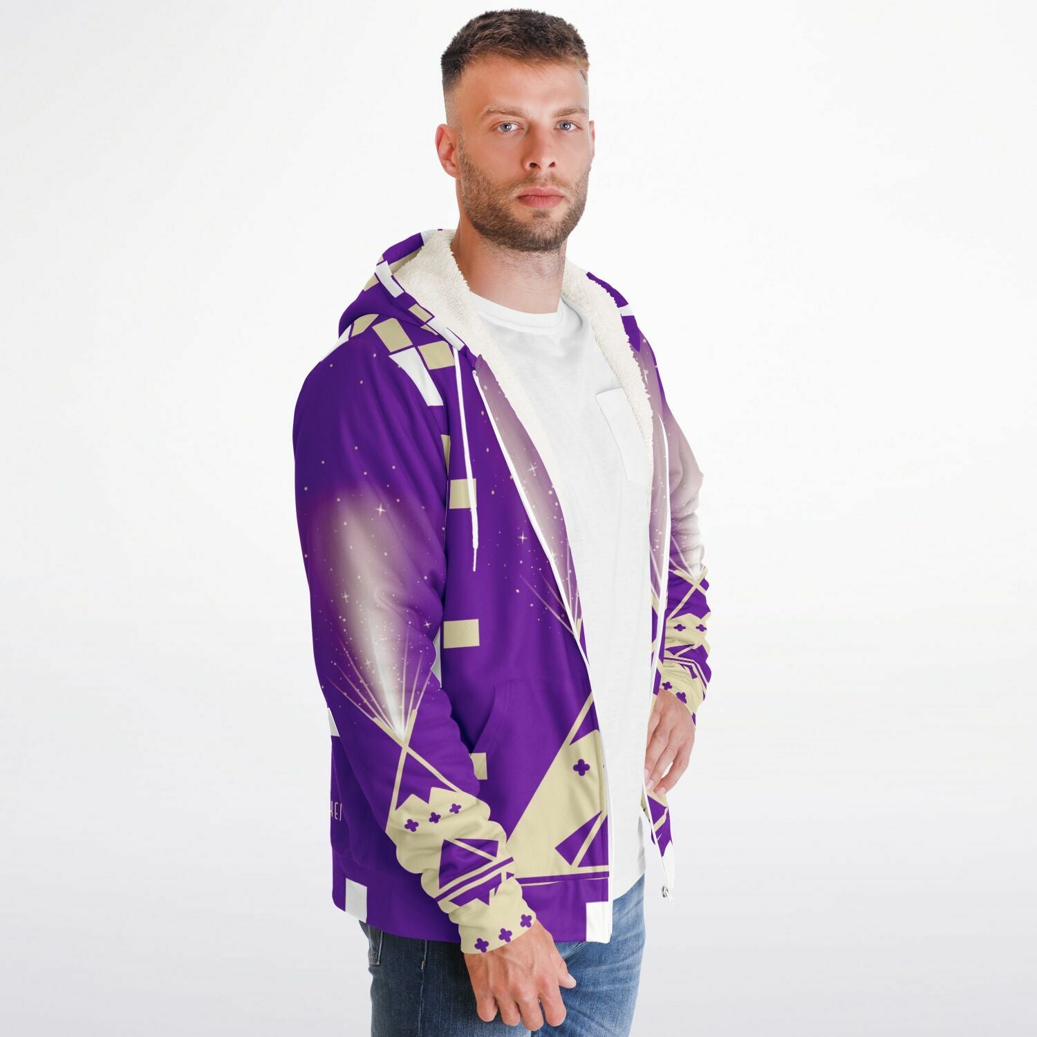 $NiieihiiNookei Microfleece Ziphoodie - AOP