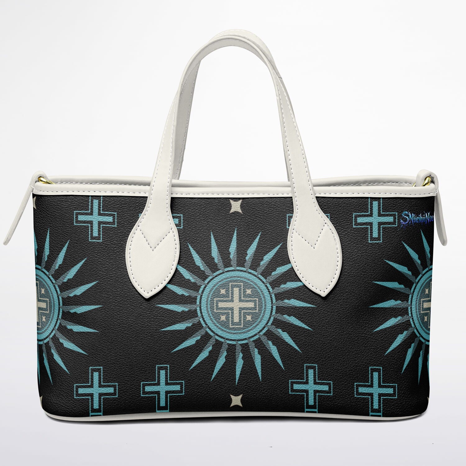 $NiieihiiNookei Leather Tote Bag - AOP