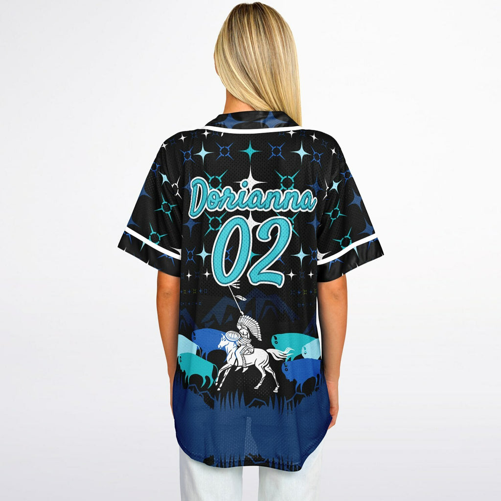 #02 Dorianna Premium Baseball Jersey - AOP