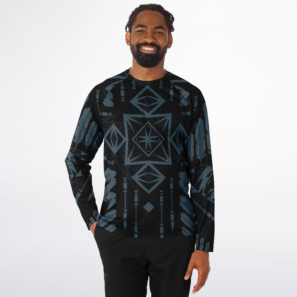 $NiieihiiNookei Men's Long Sleeve Performance Shirt - AOP