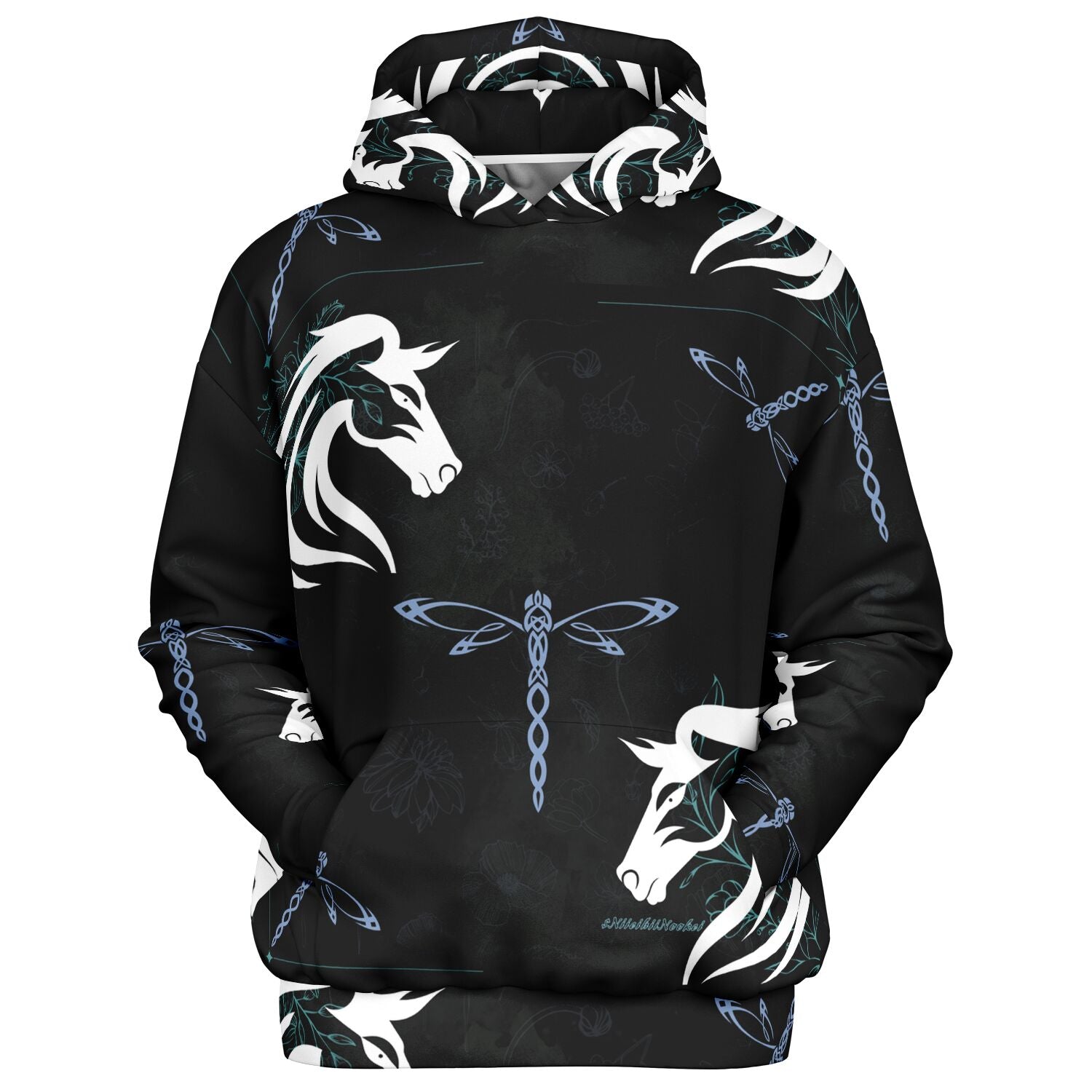 $NiieihiiNookei Heavyweight Oversized Hoodie - AOP