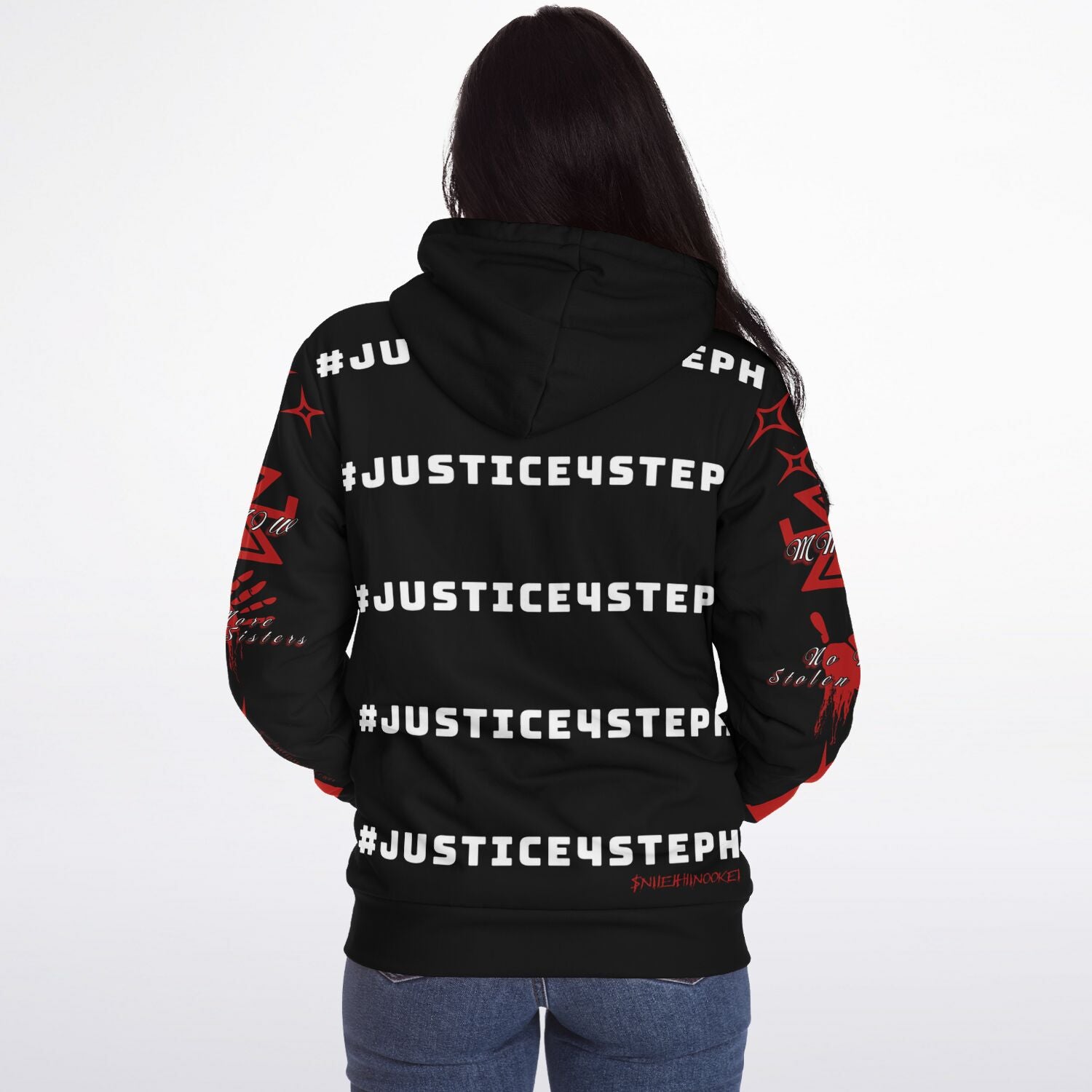 #JUSTICE4STEPH Microfleece Ziphoodie - AOP
