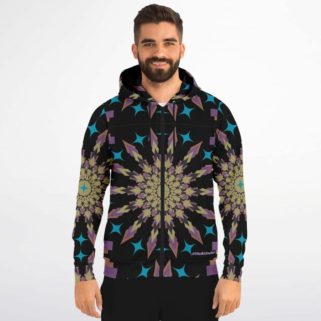 $NiieihiiNookei Athletic Zip-Up Hoodie - AOP