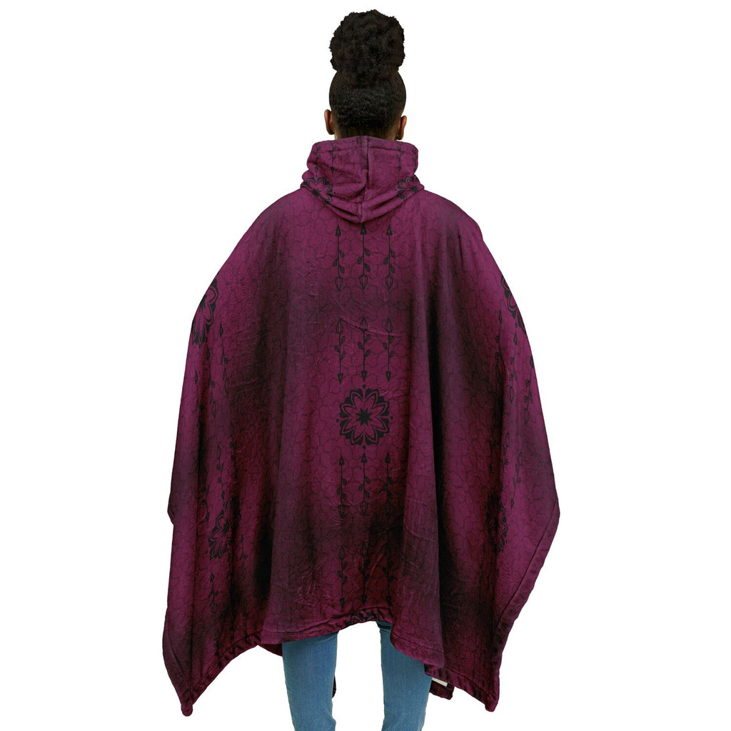 $NiieihiiNookei Flannel Blanket Poncho - AOP