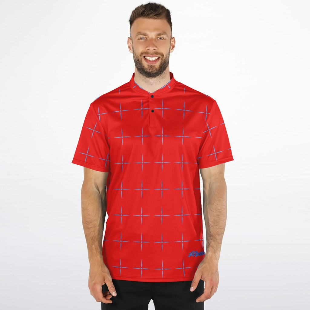$NiieihiiNookei Blade Collar Polo Shirt - AOP