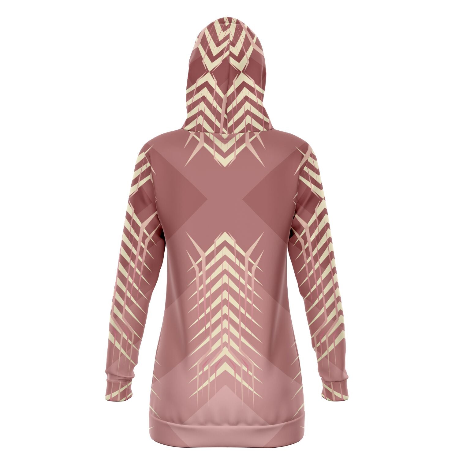 $NiieihiiNookei Fashion Longline Hoodie - AOP