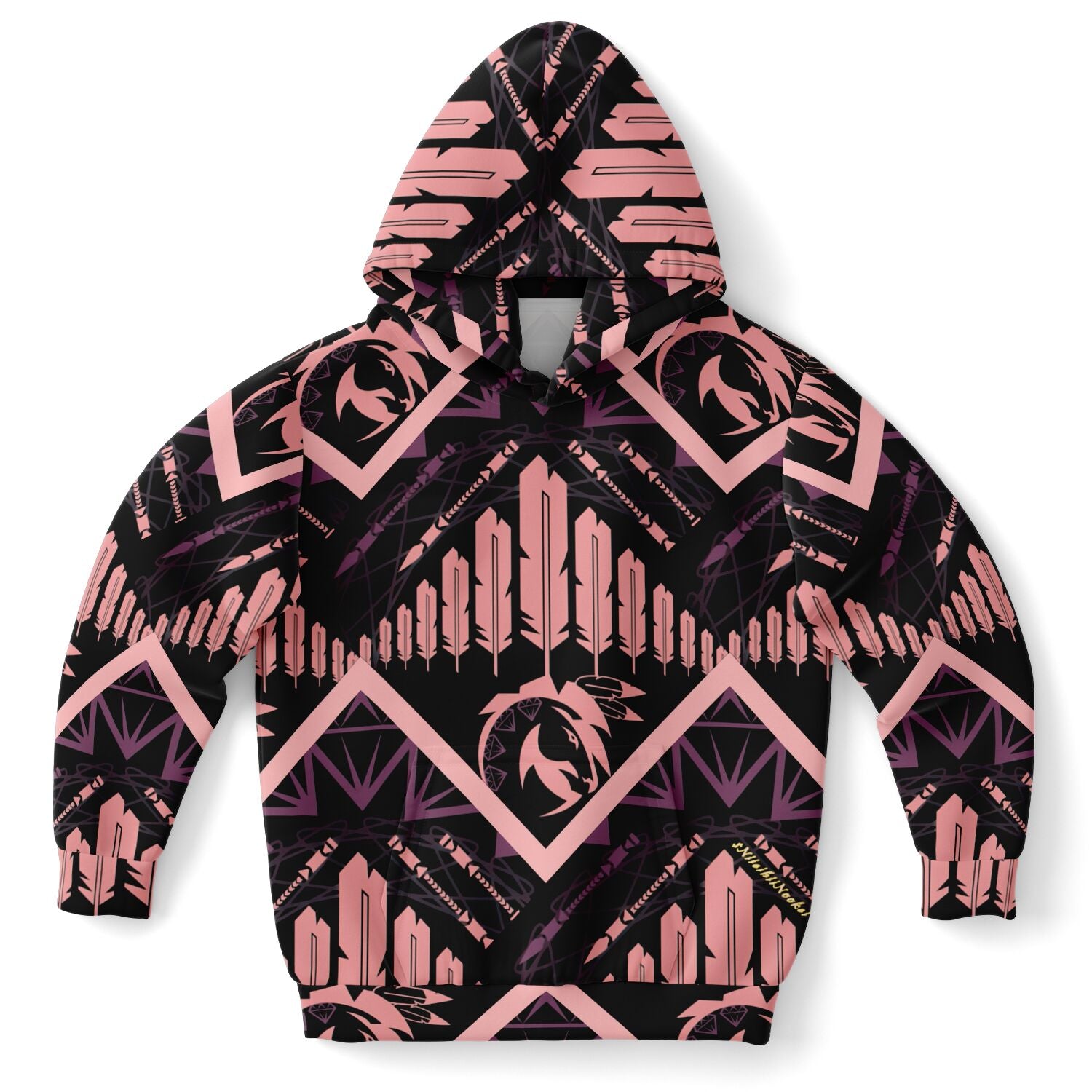 $NiieihiiNookei Athletic Kids Hoodie - AOP