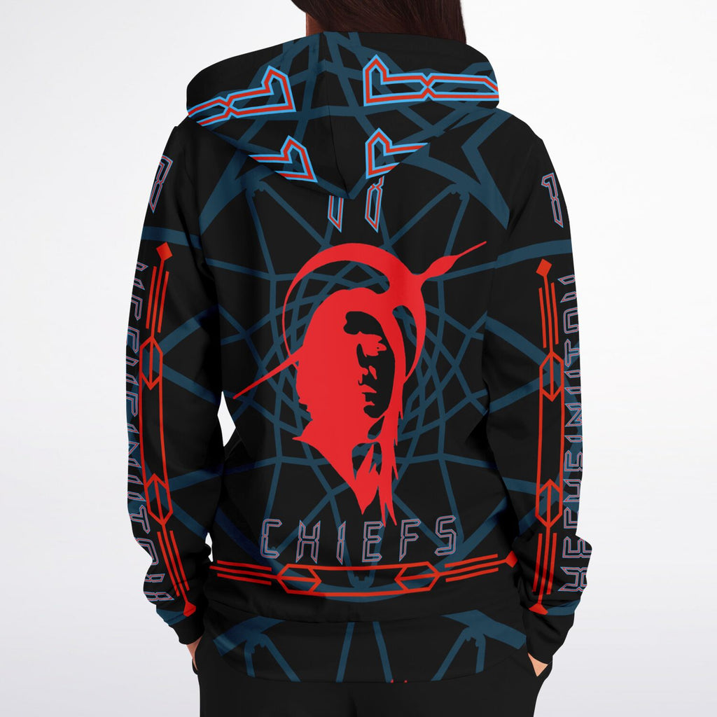 $NiieihiiNookei Athletic Zip-Up Hoodie - AOP