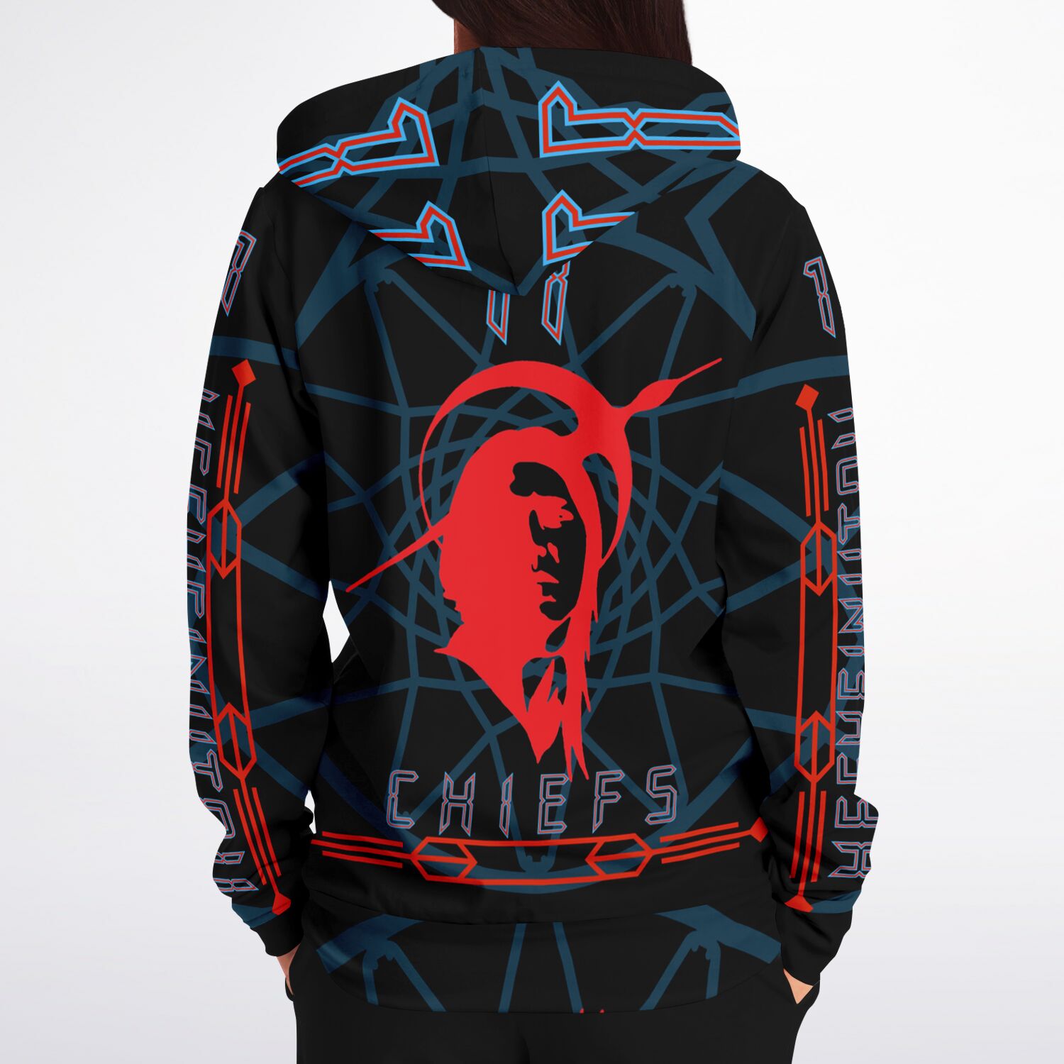 $NiieihiiNookei Athletic Zip-Up Hoodie - AOP