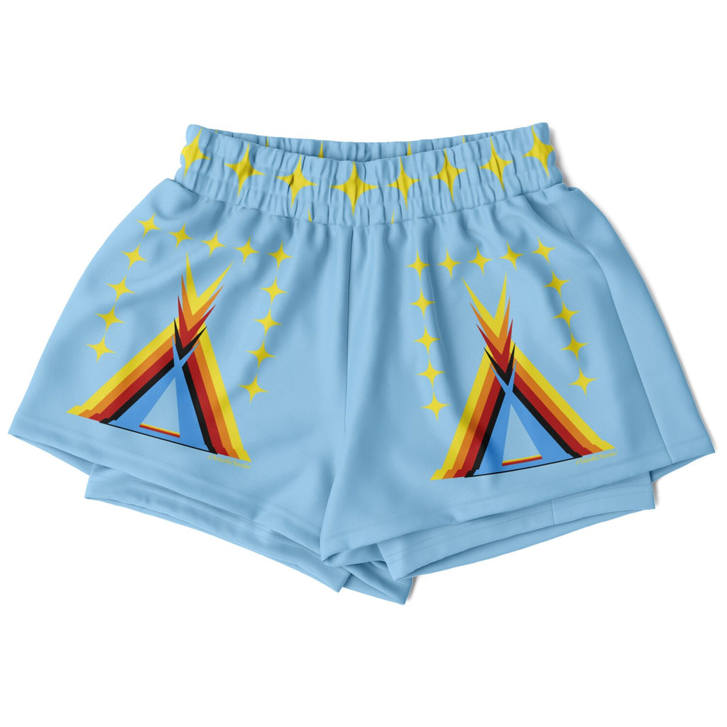 $NiieihiiNookei Women's 2-in-1 Shorts - AOP