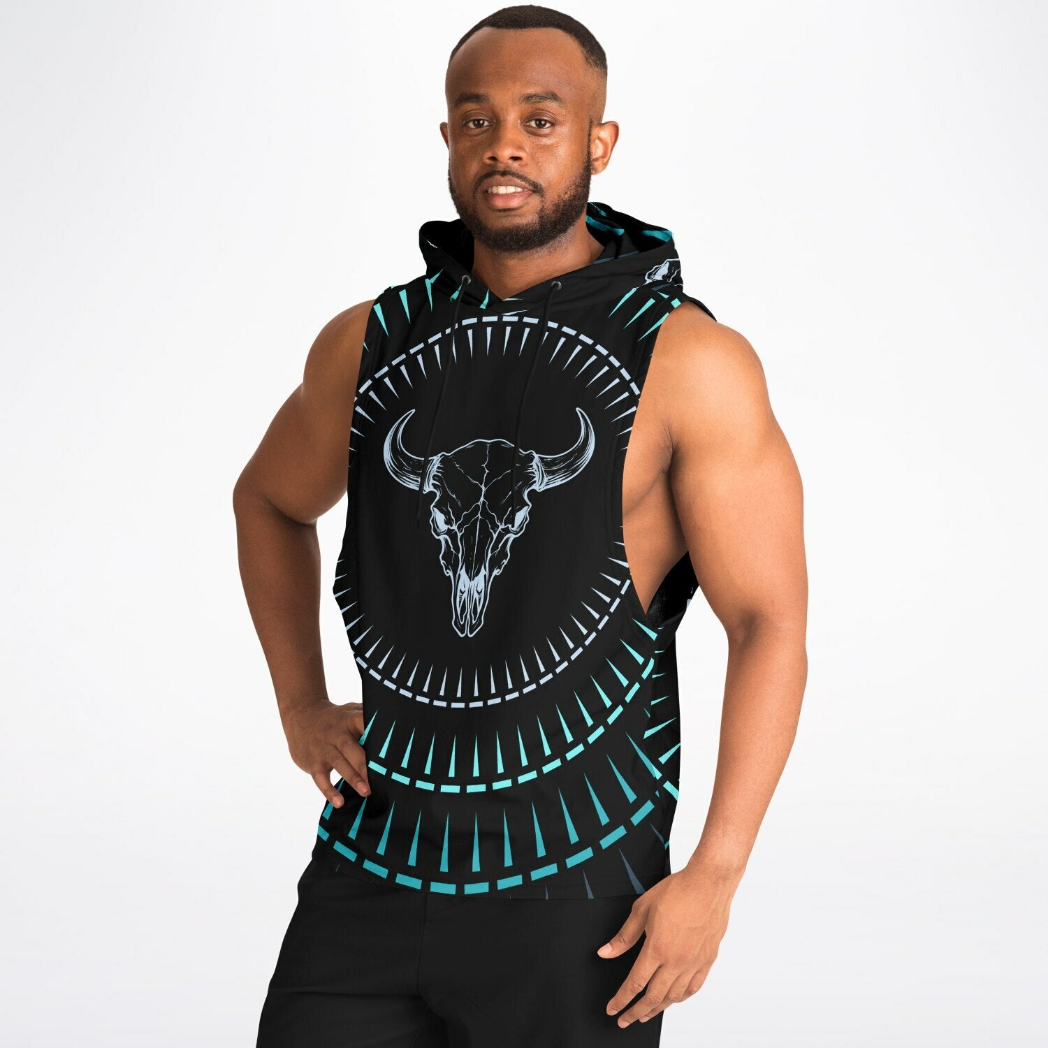 $NiieihiiNookei Athletic Sleeveless Hoodie - AOP