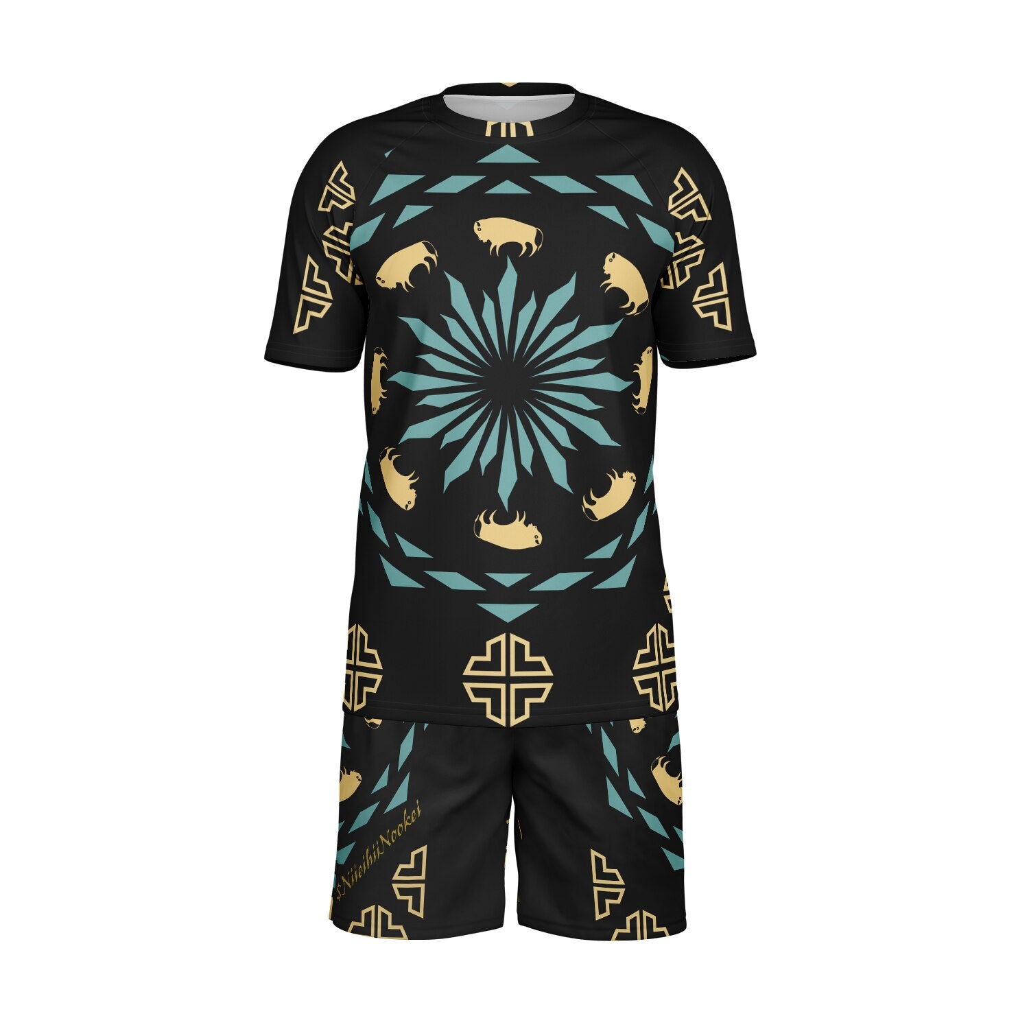 $NiieihiiNookei Men's Athletic Set - AOP