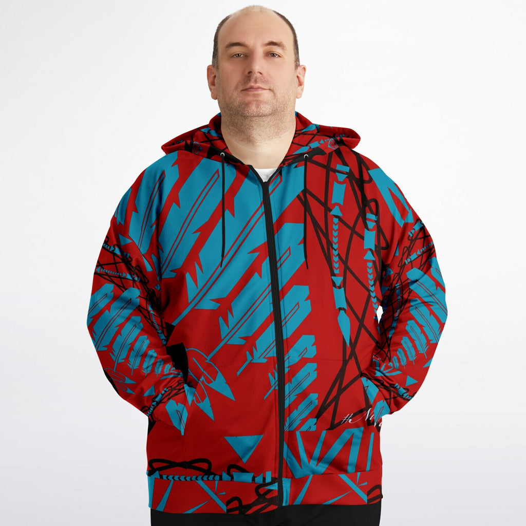 StrengthHonorCourage Plus-size Ziphoodie - AOP