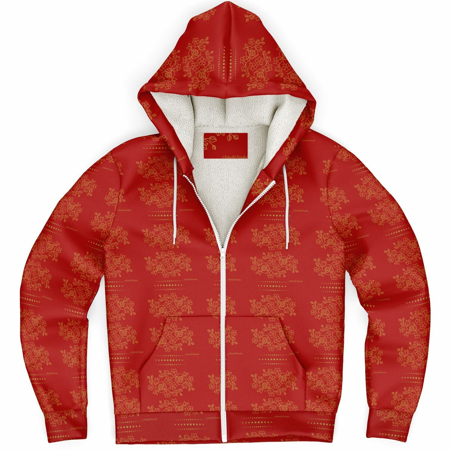 Microfleece Zip hoodie design by$NiieihiiNookei - AOP