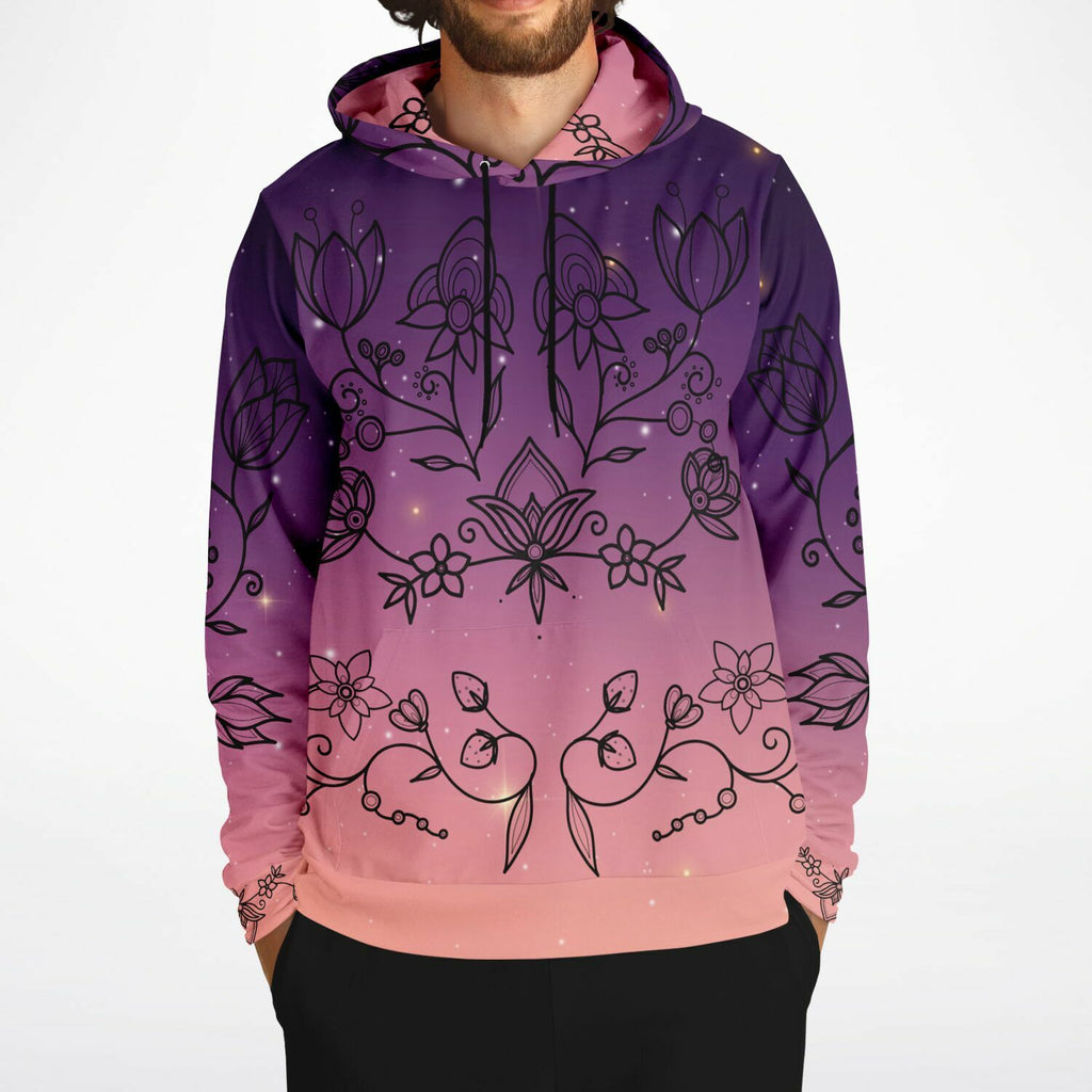 $NiieihiiNookei Floral Sunset Athletic Hoodie - AOP