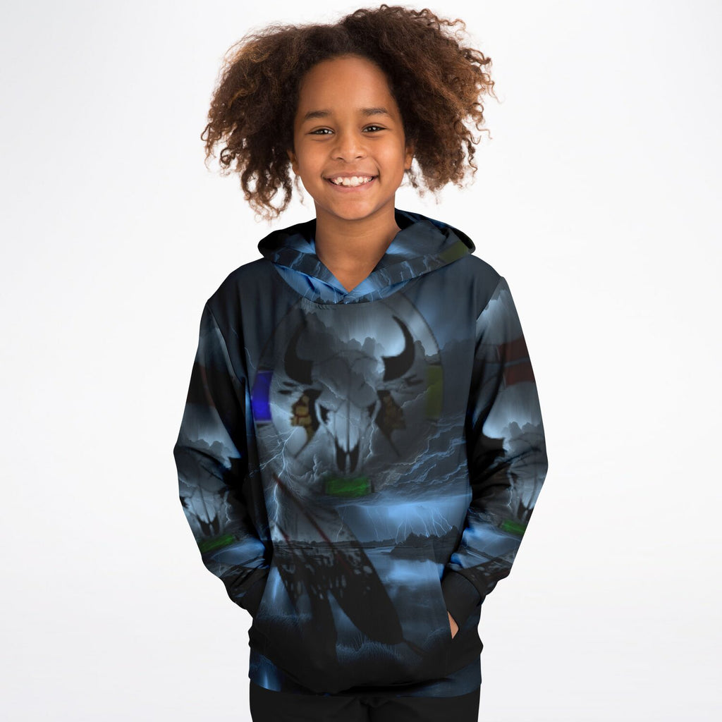 Northern Arapaho Tribe Logo Fashion Kids Hoodie - AOP