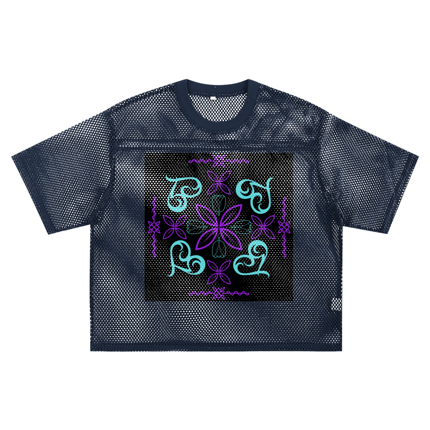 See-through Boxy Net T-shirt