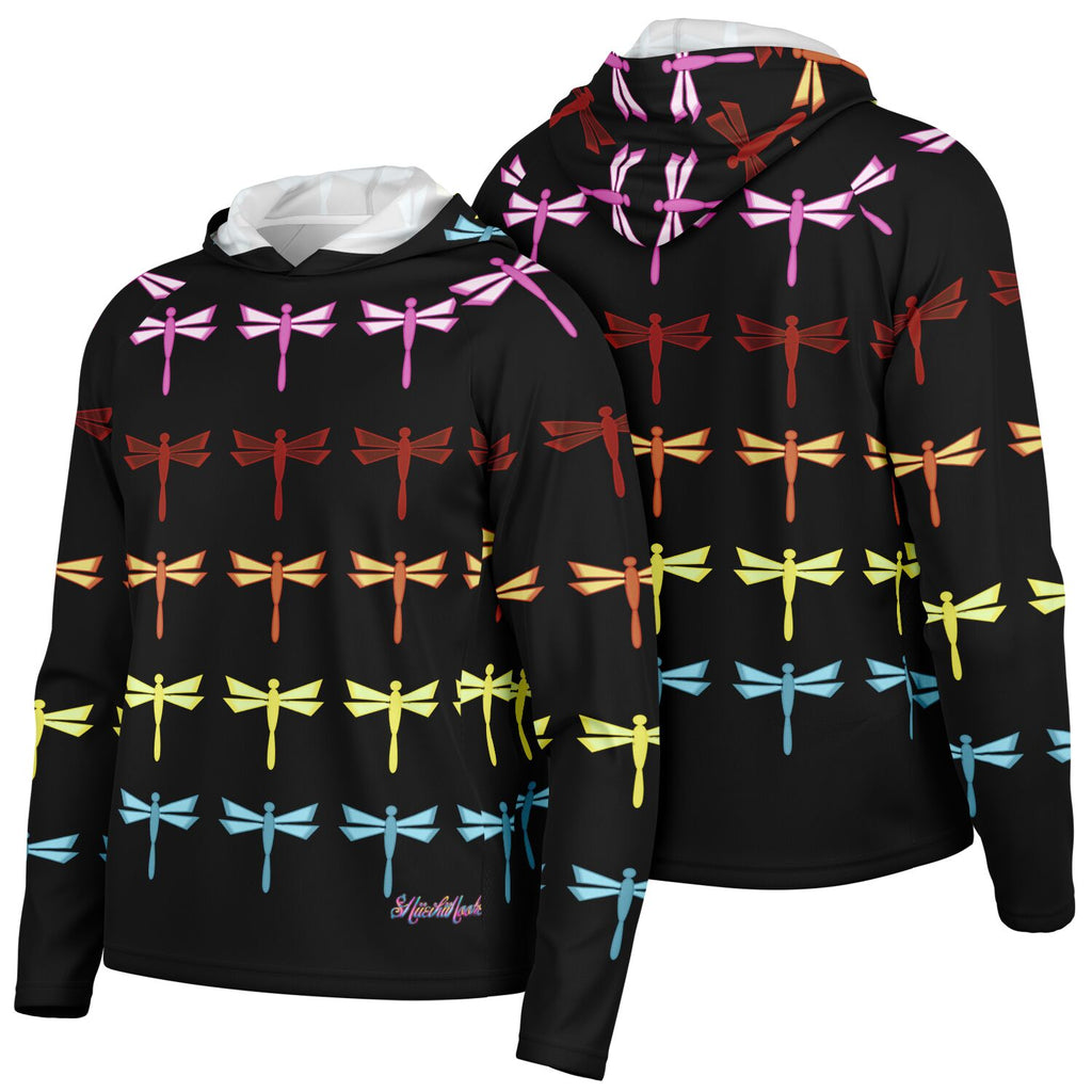 $NiieihiiNookei Long Sleeve Hooded Performance Shirt - AOP