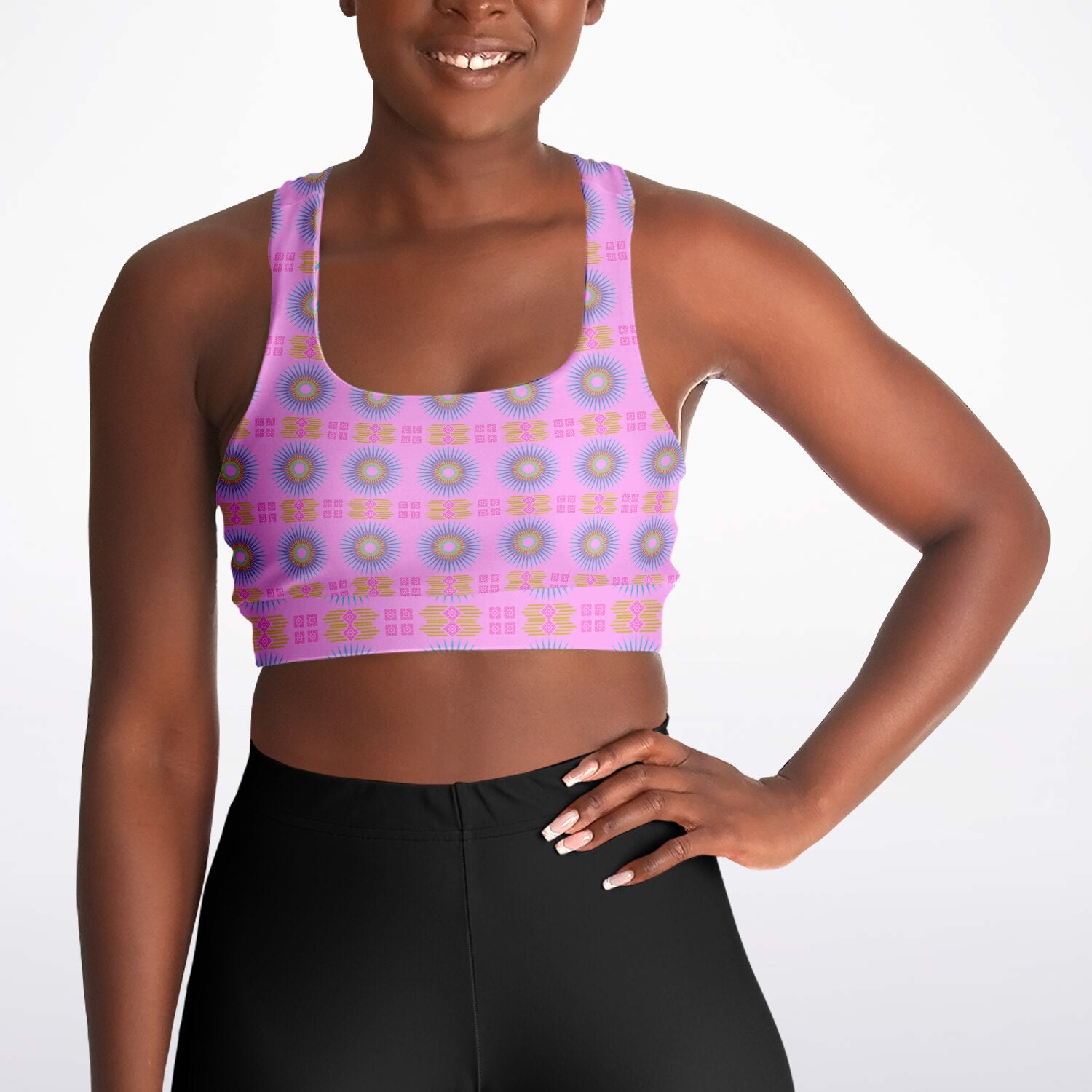 $NiieihiiNookei Padded Sports Bra - AOP