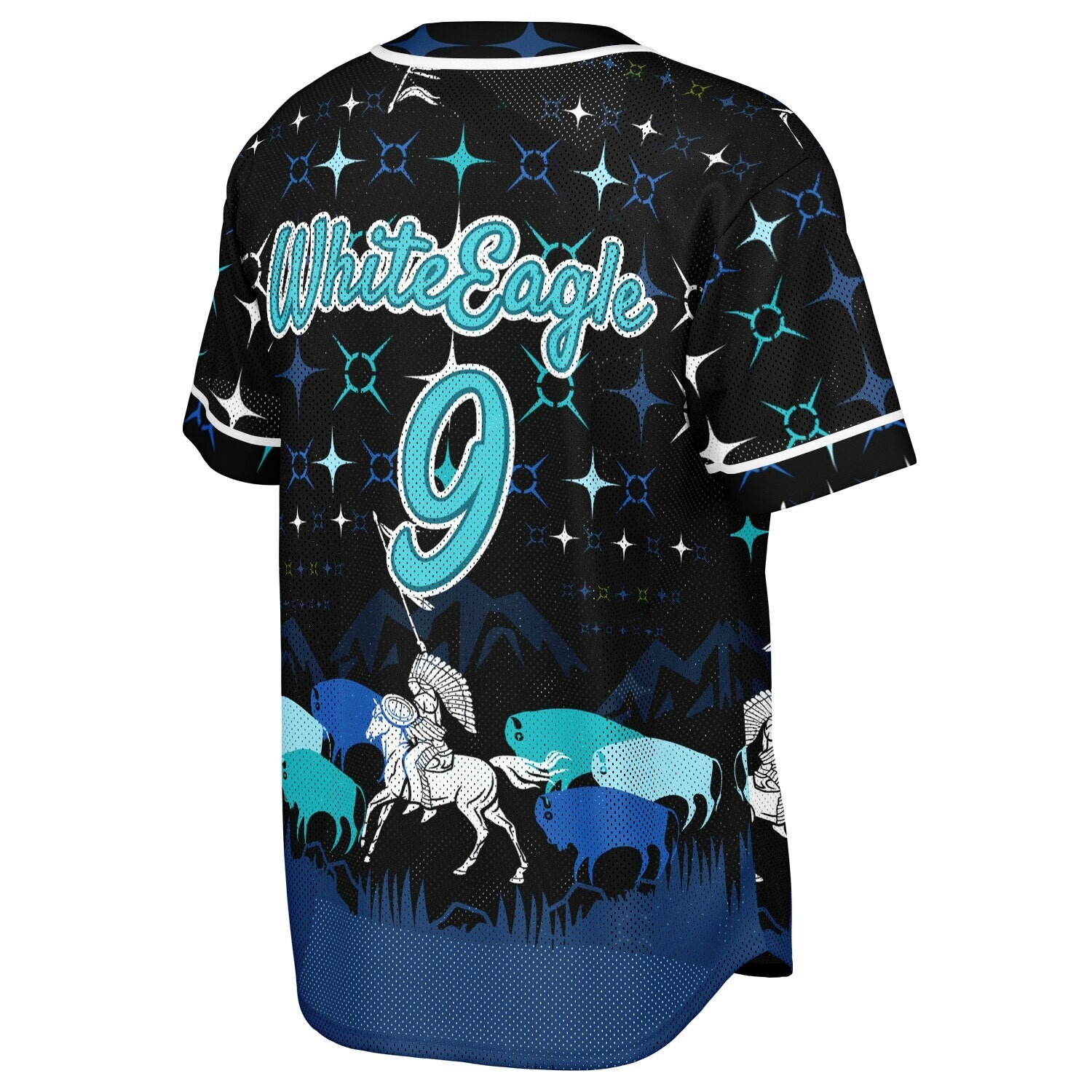 #9 WhiteEagle Premium Baseball Jersey - AOP