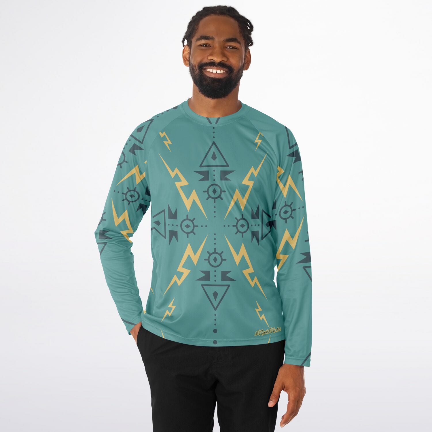 $NiieihiiNookei Men's Long Sleeve Performance Shirt - AOP