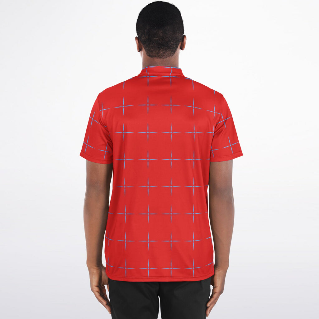 $NiieihiiNookei Blade Collar Polo Shirt - AOP
