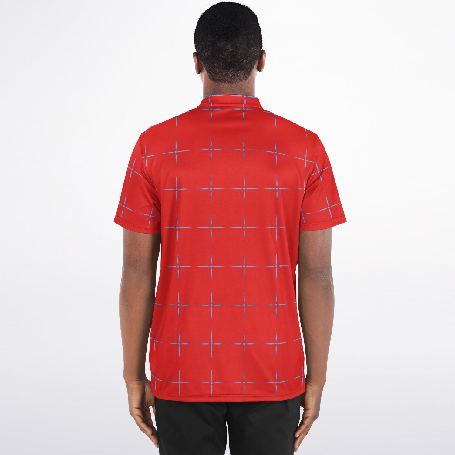 $NiieihiiNookei Blade Collar Polo Shirt - AOP