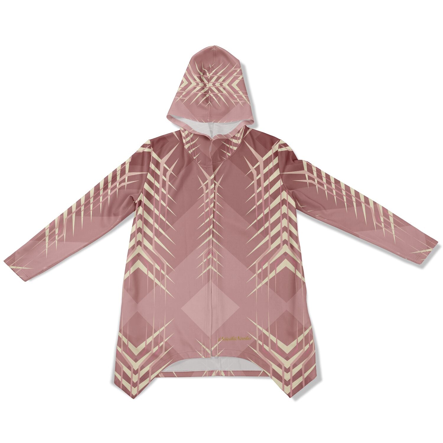 $NiieihiiNookei Fashion Elongated Cloak - AOP