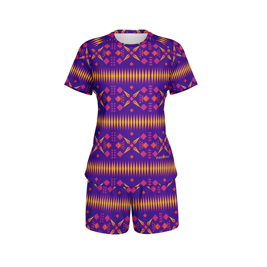 $NiieihiiNookei Women's Active Set - AOP