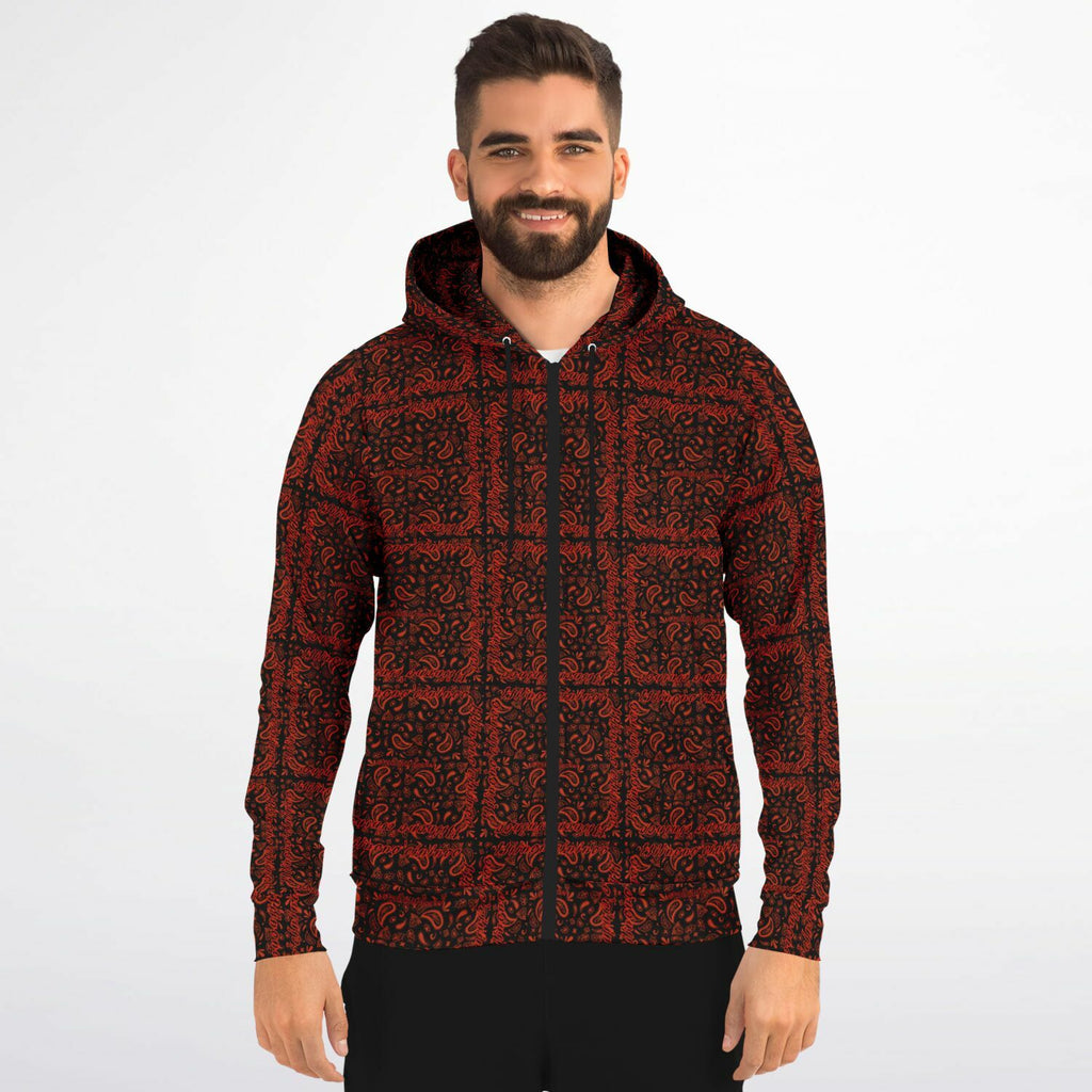 $NiieihiiNookei Athletic Zip-Up Hoodie - AOP