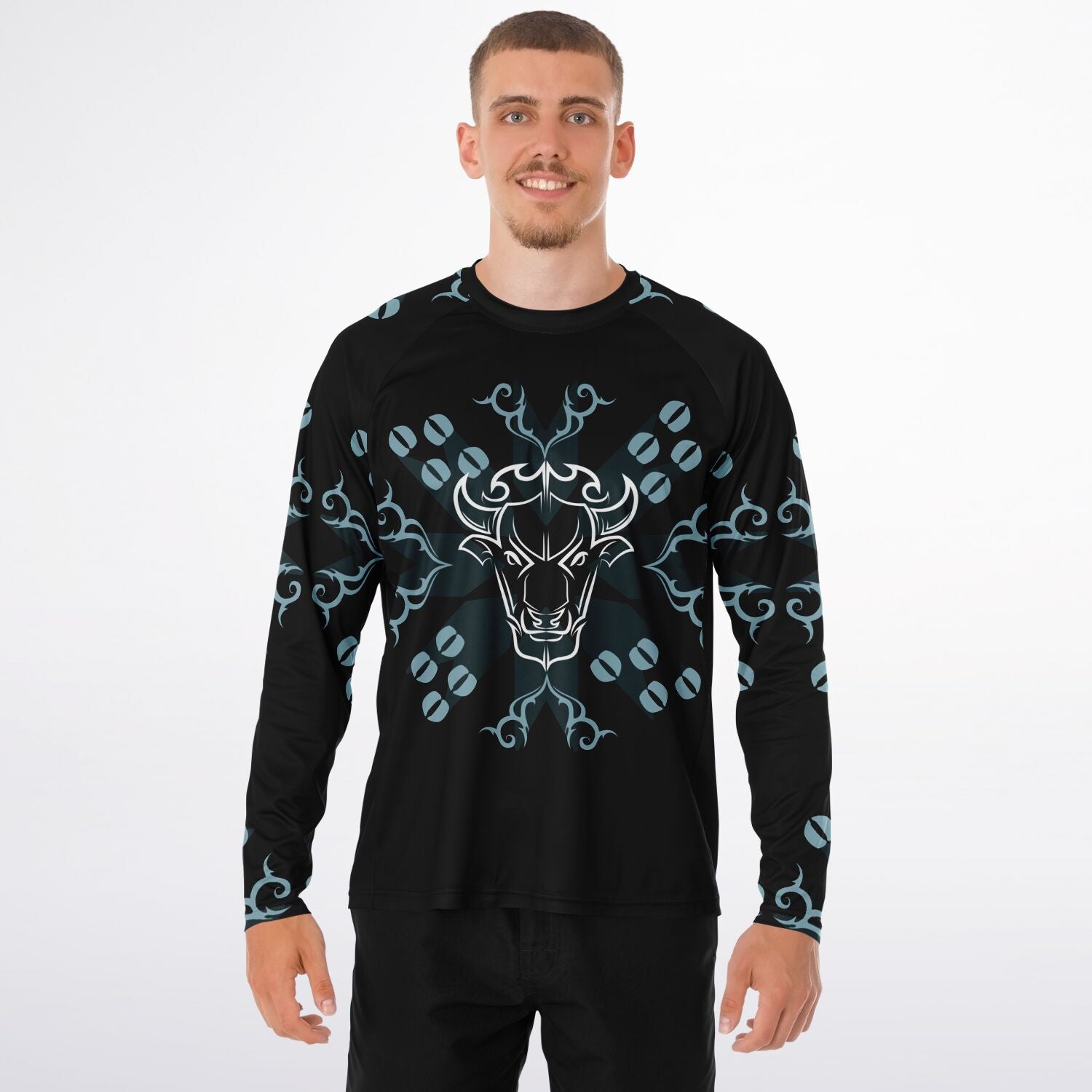 $NiieihiiNookei Men's Long Sleeve Performance Shirt - AOP