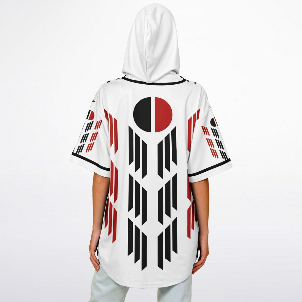 Arapaho Flag Hooded Baseball Jersey - AOP
