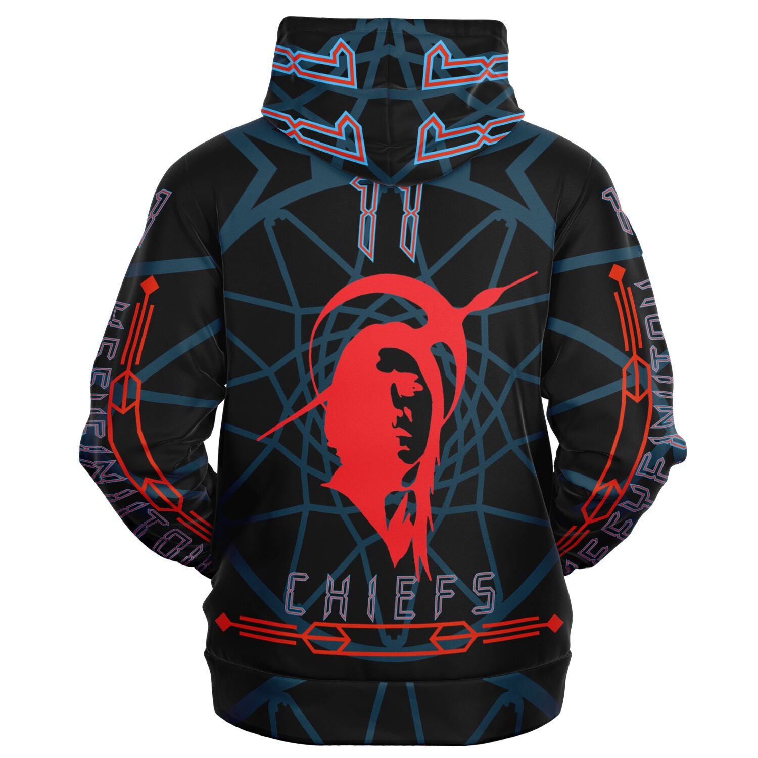 $NiieihiiNookei Athletic Zip-Up Hoodie - AOP